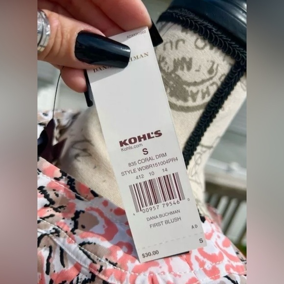 Dana Buchman Peach Blush Split Front Tunic Sleeveless Tank Top Blouse Si…​​​ - Picture 7 of 8